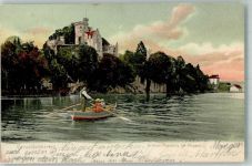 6045 Meggen Foto AK Schloss Habsburg Vierwaldstätter See