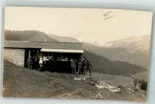 Flims 1925 Foto AK Gasthaus Runca Höhe Ort lt. Fotograf