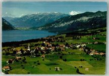3703 Aeschi b. Spiez 1968 Foto AK Fliegeraufnahme
