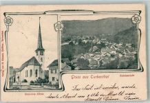 8488 Turbenthal 1903 Foto AK Renovirte Kirche