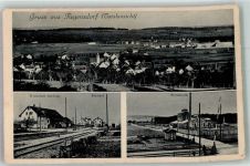 8105 Regensdorf Foto AK Stein- Fabrik Gasthaus Hardegg Bahnhof