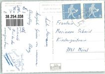 9057 Weissbad 1957 Foto AK Ahorn Kirche Schwende Appenzeller Idyll