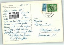 2882 St-Ursanne 1955 Foto AK Notopfermarke Cafe