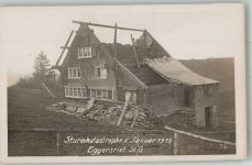 9034 Eggersriet Foto AK Sturm- Katastrophe 1919