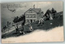 8497 Fischenthal 1903 Foto AK Gasthaus Hörnli-Kulm