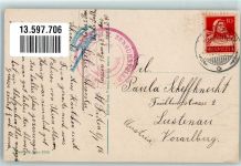 9000 St. Fiden 1916 Foto AK Hotel Hirschen Gemeindhaus Kirche Zensurstempel