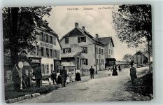 2126 Les Verrières 1910 Foto AK Grenze Hotel