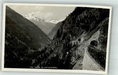 3900 Brig Foto AK Eisenbahn Lötschental