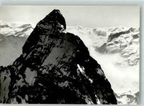 Matterhorn VS Winter Fliegeraufnahme Matterhorn