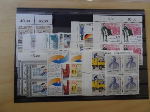 Berlin Jahrgang 1990 Viererblock postfrisch komplett