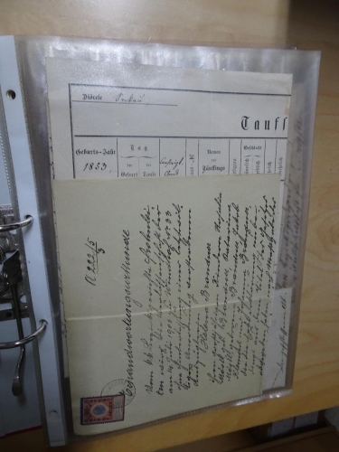 Österreich Sammlung mit Fiskalbelegen, Gebührenmarken, Dokumente