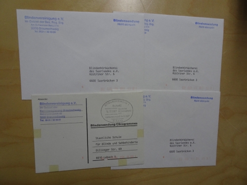 4 Bund Blindensendungen