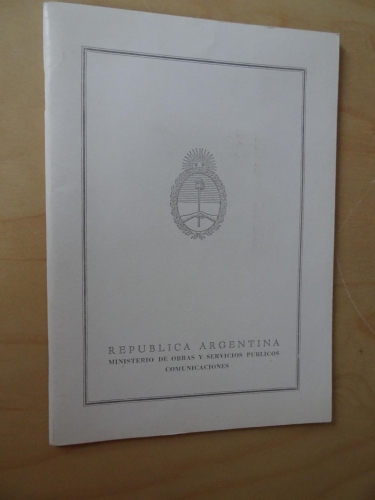 Argentinien Folder des Ministerium mit Marken