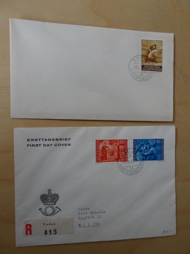 Liechtenstein Michel 395-97 FDC