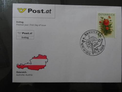 Österreich Michel 2760 FDC Ranunkel Gratismarke