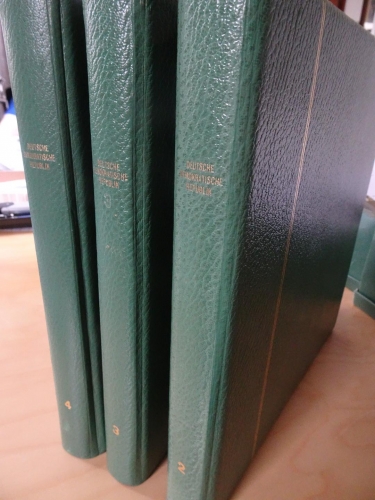 3 Lindner Binder hellgrün mit Aufdruck DDR