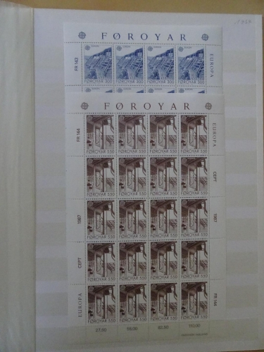 Färoer Michel 149/50 postfrisch Kleinbogen