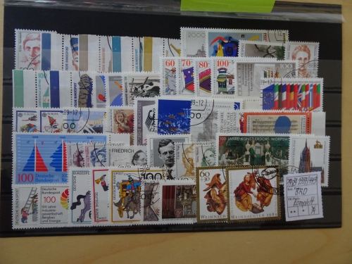 Bund Jahrgang 1989 gestempelt komplett