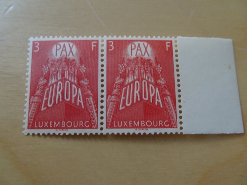Luxemburg 573 waagrechtes Paar postfrisch Cept 1957