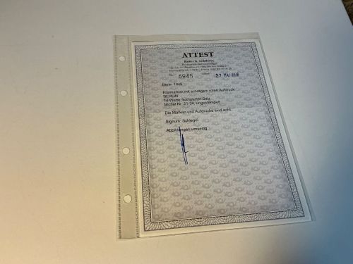 Berlin Michel 21-34 Rotaufdruck ungebraucht mit Attest