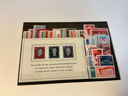 DDR Jahrgang 1958 postfrisch komplett