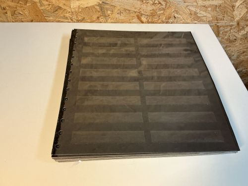 Safe 14 Ring 20 schwarze Einsteckblätter mit 8 Streifen geteilt
