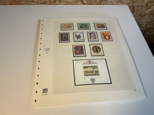 Österreich 1981-1989 postfrisch komplett inkl. Safe Dual