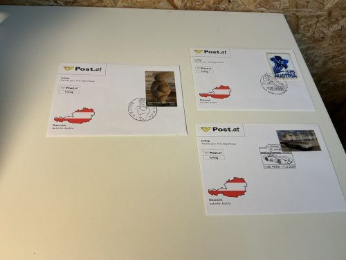 Österreich 3 besondere FDC aus 2008/09 u.a.- Enzian