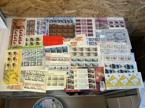 Schweiz 28 verschiedene Kleinbogen gestempelt inkl. Stickereimarke
