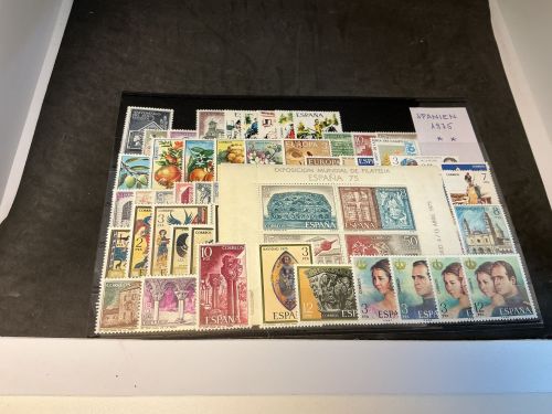 Spanien Jahrgang 1975 postfrisch komplett