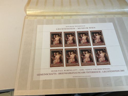 Österreich Michel 2519 Kleinbogen postfrisch Gemälde Rubens