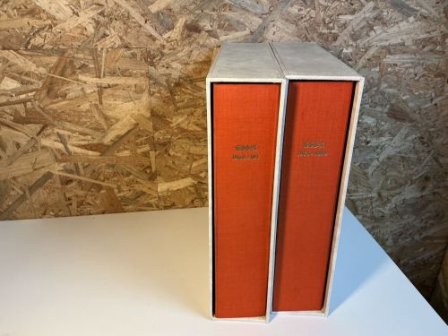 2 Schaubek Schraubdecken orange + Schuber weiß