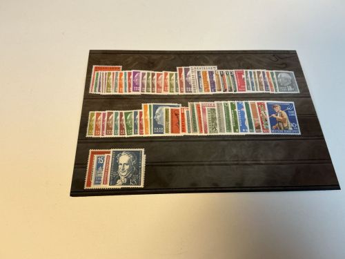 Saarland Marken 379-448 komplett postfrisch