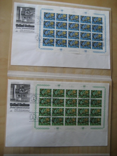 UNO New York Michel 299/300 Kleinbogen FDC