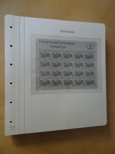 Liechtenstein Kleinbogen Borek falzlos 1977-78