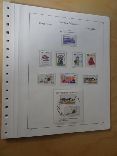 UNO Wien 1985-1990 postfrisch komplett inkl. Kabe falzlos