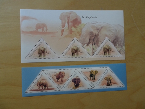 Guinea Michel 8686/90 + Bl. 1999 Elefanten postfrisch