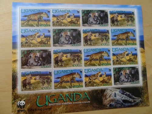 Uganda Michel 2063/68 KB Hyänen postfrisch