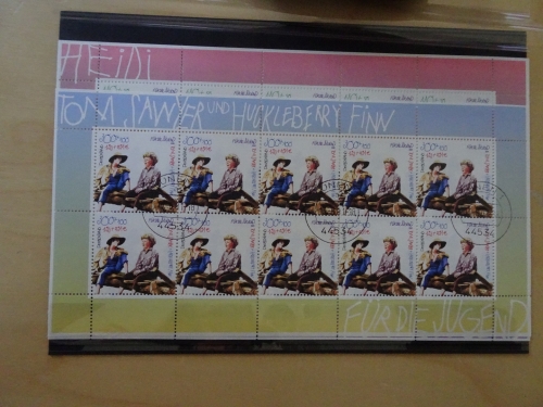 Bund Michel 2190/94 10er Bogen gestempelt Ortsstempel