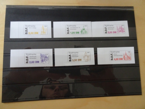 Lot Privatpostmarken Briefdienst Fellbach BDF