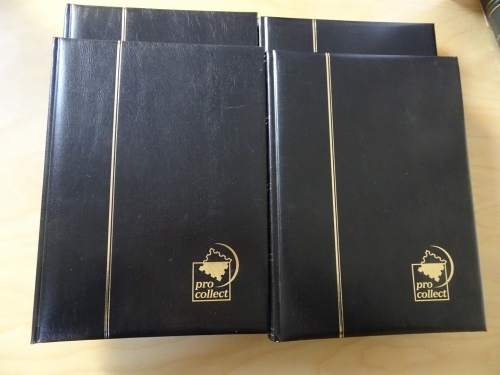 4 Stück Pro Collect Einsteckaleben schwarz 32 Seiten