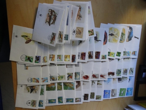 80 WWF Ersttagsbriefe 20 Kapitel