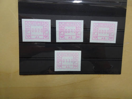 Schweiz ATM1 A1+A4 postfrisch