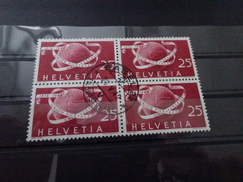 Schweiz Michel 523 SBK 295 Viererblock gestempelt