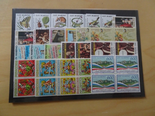 San Marino Jahrgang 1990 Viererblocks postfrisch fast komplett