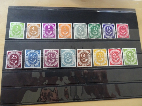Bund Michel 123-138 Posthorn postfrisch