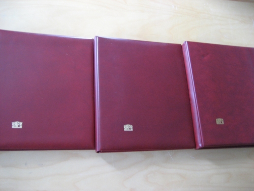 3 Safe Variant Alben rot mit ca. 100 Hüllen 11 Ring