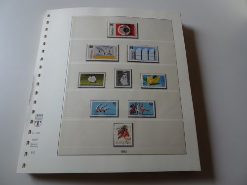 Bund 1983-1991 postfrisch + gestempelt in Lindner T komplett