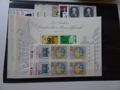 Berlin Jahrgang 1973 Viererblock postfrisch komplett