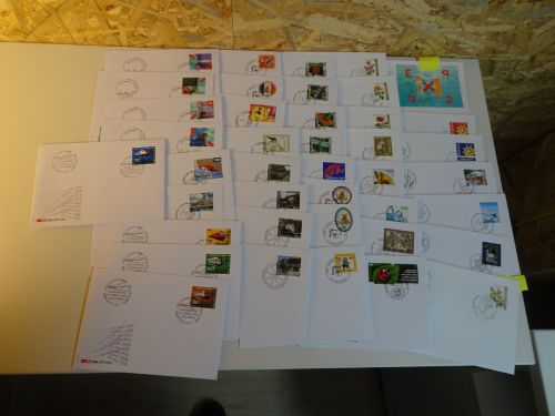 Schweiz Jahr 2002 kompletter Jahrgang FDC